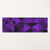 Purple black geometric mesh pattern yogamatte (Vorderseite (Horizontal))