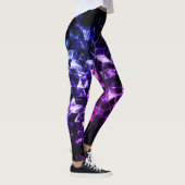 Purple Black Triangle Geometric Smoky Abstract  Leggings (Rechts)