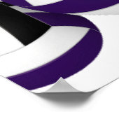 purple black volleyballs birthday party welcome poster (Ecke)