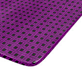 Purple Black Weave Pattern Schneidebrett (Ecke)
