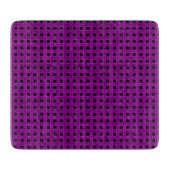 Purple Black Weave Pattern Schneidebrett (Vorderseite)
