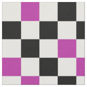 Purple Black White Checkered Pattern Design  Stoff (Nahaufnahme)