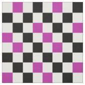Purple Black White Checkered Pattern Design  Stoff (Muster)