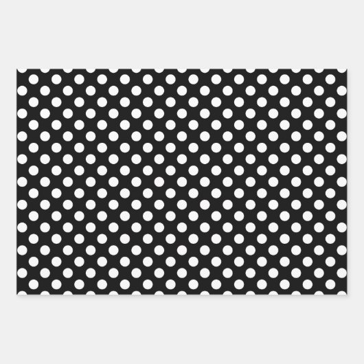 Purple, Black & White Stripes & Polka Dots Fun Geschenkpapier Set (Vorderseite 2)