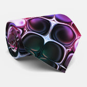 Purple Black white Unique Abstract Art Krawatte (Gerollt)