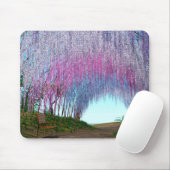 Purple Blooming Weeping Willow Tree Mousepad (Mit Mouse)