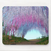Purple Blooming Weeping Willow Tree Mousepad (Vorne)
