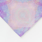 Purple Blue Blush Bohemian Kaleidoscope Fleecedecke (Ecke)
