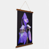 Purple Blue Flag Iris Flower Wandteppich Mit Holzrahmen (Gewinkelt)