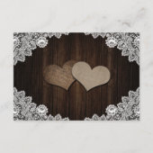 Purple Blue Floral Wedding Hotel Accommodation Begleitkarte (Rückseite)