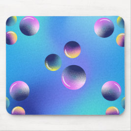 Purple Blue Holographic Futuristic Gaming Mousepad