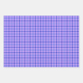 Purple Blue Plaid Classic Pattern Bright Geschenkpapier Set (Vorderseite 2)