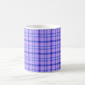 Purple Blue Plaid Classic Pattern Bright Kaffeetasse (Mittel)