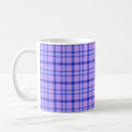 Purple Blue Plaid Classic Pattern Bright Kaffeetasse