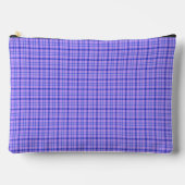 Purple Blue Plaid Classic Pattern Bright Zubehörtasche (Vorderseite)