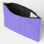 Purple Blue Plaid Classic Pattern Bright Zubehörtasche (Offen)