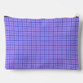 Purple Blue Plaid Classic Pattern Bright Zubehörtasche (Rückseite)