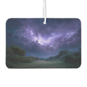purple blue storm landscape art autolufterfrischer (Vorderseite)