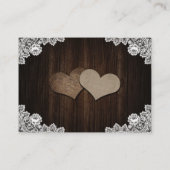 Purple Blue Wedding Hotel Accommodation Card Begleitkarte (Rückseite)