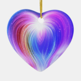 Purple+Blue+White on a Beautiful Valentine Tree Keramik Ornament