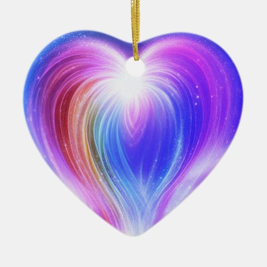 Purple+Blue+White on a Beautiful Valentine Tree Keramik Ornament (Vorne)