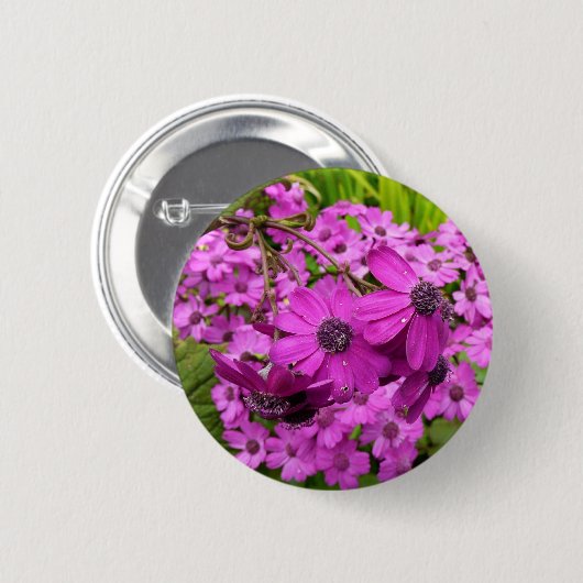 Purple Blumen aus San Francisco Button (Vorne & Hinten)