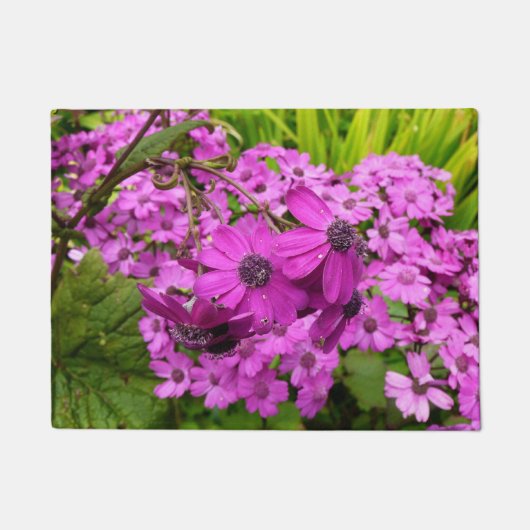 Purple Blumen aus San Francisco Fußmatte (Vorderseite)