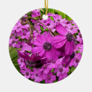 Purple Blumen aus San Francisco Keramikornament