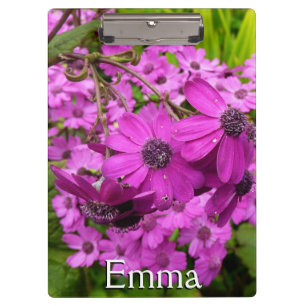 Purple Blumen aus San Francisco Klemmbrett