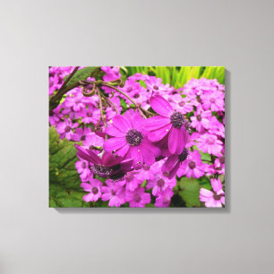 Purple Blumen aus San Francisco Leinwanddruck