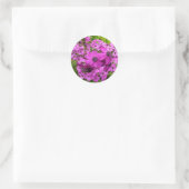 Purple Blumen aus San Francisco Runder Aufkleber (Tasche)