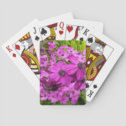Purple Blumen aus San Francisco Spielkarten (Rückseite)