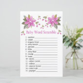 Purple Blumen Baby word Rührei (Stehend Vorderseite)