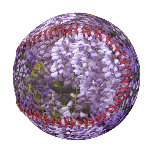 Purple Blumen Baseball (Rückseite Links)