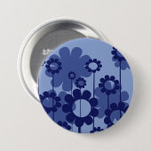 Purple Blumen Button (Vorne & Hinten)