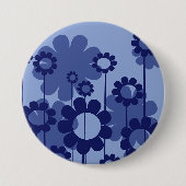 Purple Blumen Button (Vorderseite)