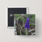 Purple Blumen Button (Vorne & Hinten)