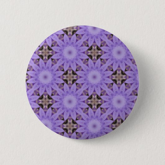 Purple Blumen Button (Vorderseite)