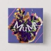 Purple Blumen Button (Vorderseite)