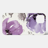 Purple Blumen Case-Mate iPhone Hülle (Rückseite (Horizontal))