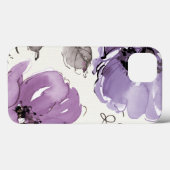 Purple Blumen Case-Mate iPhone Hülle (Rückseite (Horizontal))