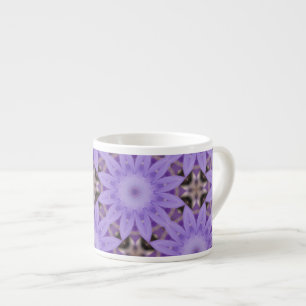 Purple Blumen Espressotasse
