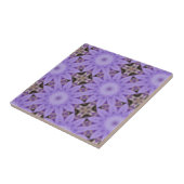 Purple Blumen Fliese (Seite)