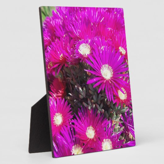 Purple Blumen Fotoplatte (Seite)