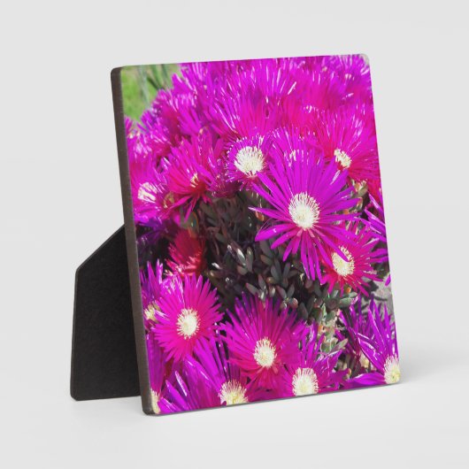 Purple Blumen Fotoplatte (Vorderseite)