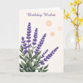Purple Blumen Geburtstag Karte (Gelbe Blume)