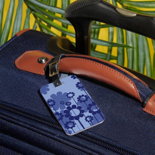 Purple Blumen Gepäckanhänger