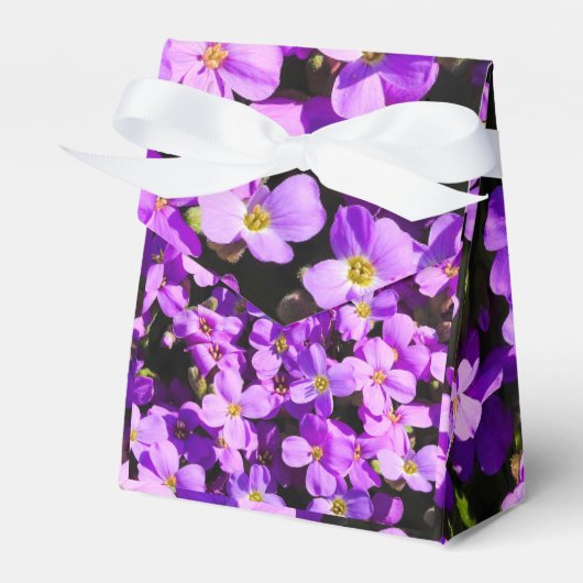 Purple Blumen Geschenkschachtel (Vorderseite)