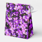 Purple Blumen Geschenkschachtel (Rückseite)