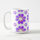 Purple Blumen Kaffeetasse (Links)
